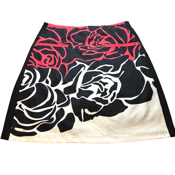 Tail Skort XS Golf Pickleball Tennis Activewear Zipped Pockets Pull On Floral - Picture 2 of 12